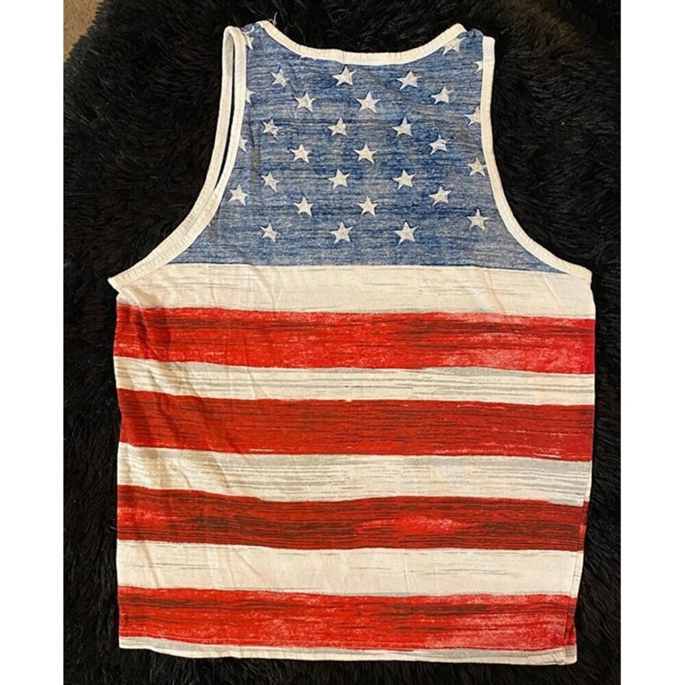 U.S. Apparel Boy's Patriotic Cotton Tank Top - Picture 5 of 8